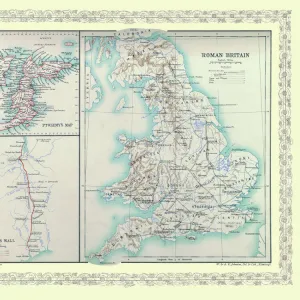 Map of Britain as it appeared in Roman Times