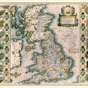 Maps from the British Isles Framed Print Collection: British Isles Map PORTFOLIO