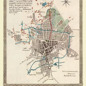 Old Map of Birmingham 1816