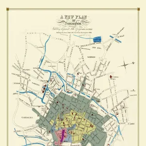 Old Map of Birmingham 1825