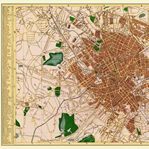 Old Map of Birmingham 1883