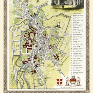 Old Map of Cambridge 1804 by Cole and Roper