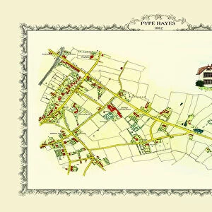 Old Map of The Chester Road to Pype Hayes near Erdington1884