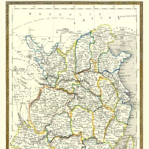 Old Map of China 1852 by Henry George Collins