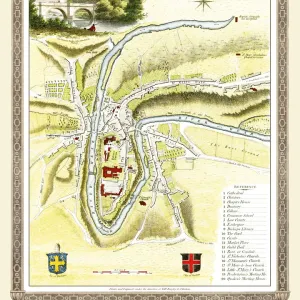 Old Map of Durham 1806 by Cole and Roper