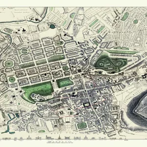 Old Map of Edinburgh 1834 by the S. D. U. K