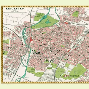 Old Map of Leicester 1903