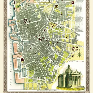 Old Map of Liverpool 1807 by Cole and Roper