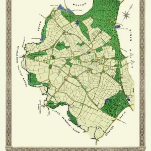 Old Map of The Manor of Erdington in Warwickshire 1760