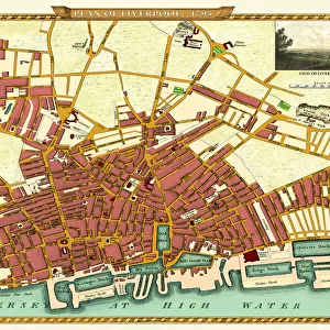 Old Map of Map of Liverpool Surveyed in 1795 by John Stockdale