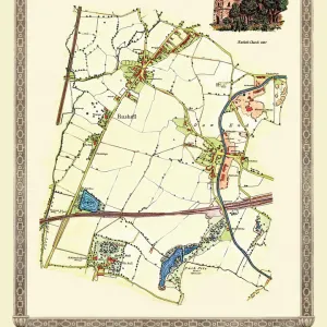 Old Map of Rushall to Daw End near Walsall 1888