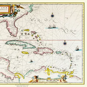 Maps of the Americas Photographic Print Collection: Maps of Central and South America PORTFOLIO