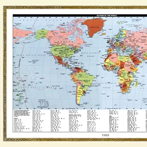 Old Map of the World 1988
