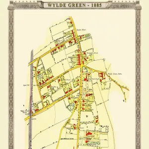 Old Map of Wylde Green near Erdington 1884