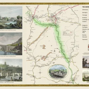 Old Railway Map of The Severn Valley Railway 1887