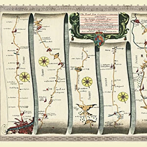 Old Road Strip Map (PLATE 4) The Road from London to Arundel