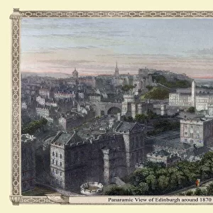 Panaramic View of Edinburgh around 1870