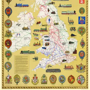 Pictorial History Railway Map of Britain