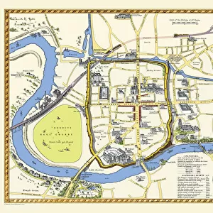 Pictorial Plan of Chester by W. Willis c1865