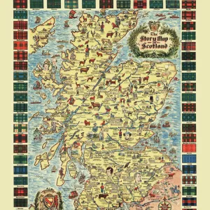 Pictorial Story Map of Scotland