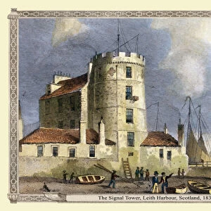 The Signal Tower, Leith Harbour, near Edinburgh Scotland 1831