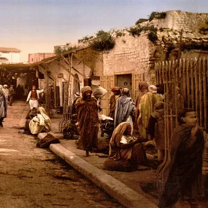 View of Arab Market at Blidah, Algeria c1890