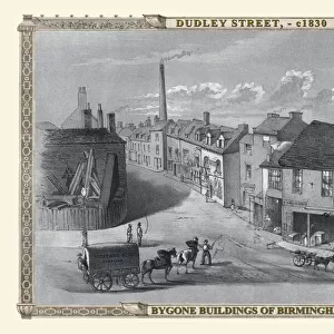 View down Dudley Street in Birmingham 1830