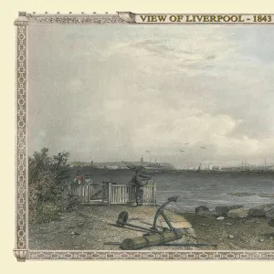 View of Liverpool from 1843 from across the Mersey