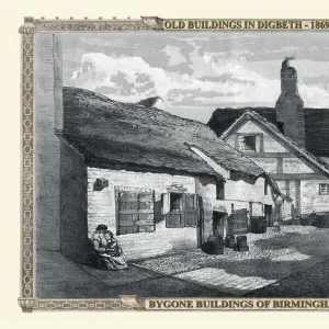 View of Old Buildings in Digbeth, Birmingham 1869