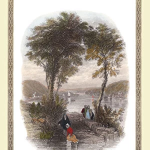 View of Passage, County Waterford in Ireland c1840