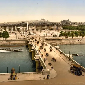 View of the Place De La Concorde, Paris c1890