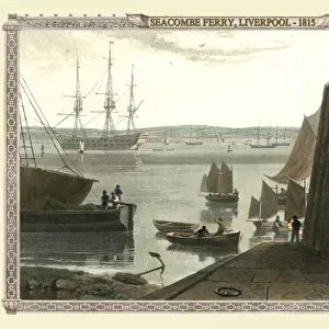 View out to Seacombe Ferry, Liverpool 1815