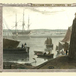 View out to Seacombe Ferry, Liverpool 1815