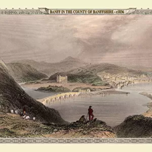 View of the Town of Banff, County Banffshire, Scotland 1836