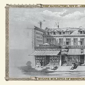 The Whip Manufactory on New Street, Birmingham 1830