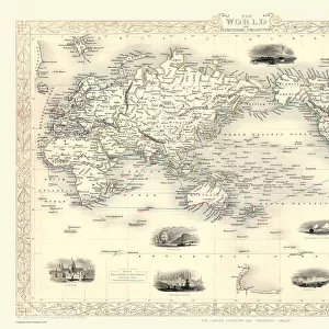 The World on Mercators Projection 1851