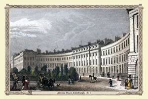 19th & 18th Century UK City Views PORTFOLIO Gallery: Ainslie Place Edinburgh 1831