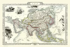 Old Continental Map Gallery: Asia 1851