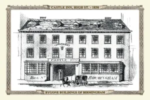 Old Birmingham View Collection: The Castle Inn High Street, Birmingham 1830