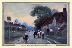 19th & 18th Century UK City Views PORTFOLIO Collection: The Cross Keys Inn, Erdington, near Birmingham 1848