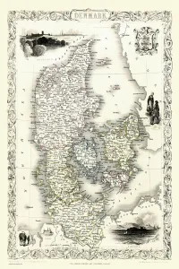 John Tallis Prints: Denmark 1851