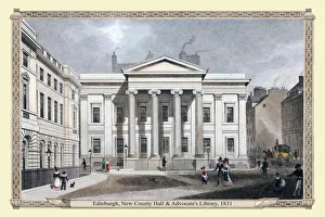 Images Dated 3rd February 2021: Edinburgh New County Hall and Advocates Library 1831