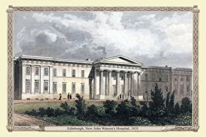 19th & 18th Century UK City Views PORTFOLIO Collection: Edinburgh, New John Watsons Hospital, 1831