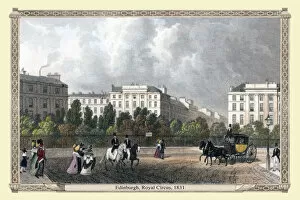 19th & 18th Century UK City Views PORTFOLIO Gallery: Edinburgh Royal Circus 1831