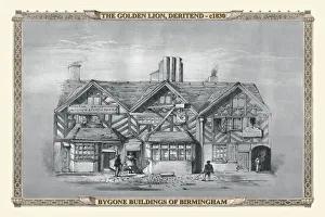 Old Birmingham View Collection: The Golden Lion at Deritend, Birmingham 1830
