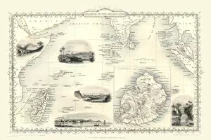 Maps of Countries in Asia PORTFOLIO Gallery: Islands in the Indian Ocean 1851