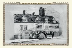 Old Birmingham View Collection: The Leathern Bottle at Digbeth, Birmingham 1830