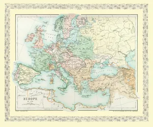Trending: Map of Europe showing how it appeared in the year AD 1740