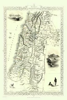 John Tallis Map Collection: Modern Palestine 1851