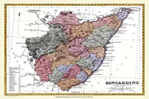A And C Black Atlas Gallery: Old County Map of Kincardine Scotland 1847 by A&C Black